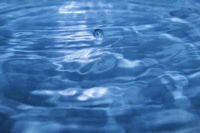 Full frame shot of water in swimming pool