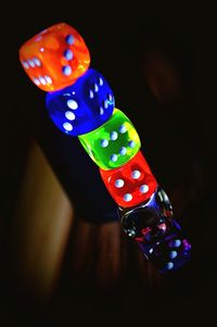 Close-up of colorful balloons