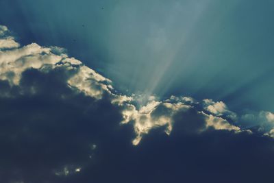 Low angle view of clouds in sky