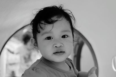 Close-up of cute girl at playground