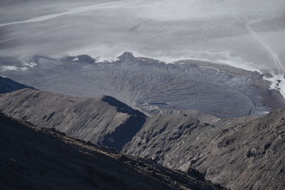 Aerial view of badwater basin 