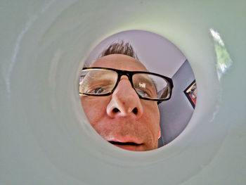 Portrait of man wearing sunglasses