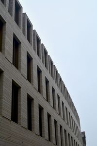 Low angle view of building against clear sky