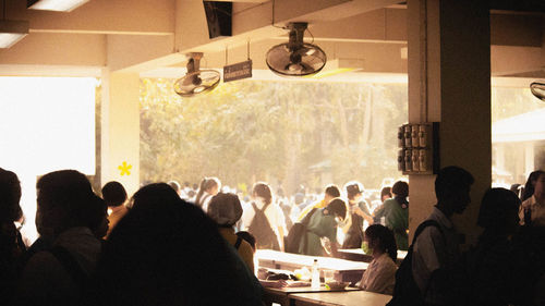 Group of people at restaurant