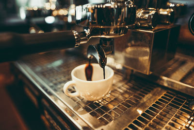 Close-up of coffee cups