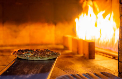 Oregano pastry or zatar fatayer freshly baked in the oven