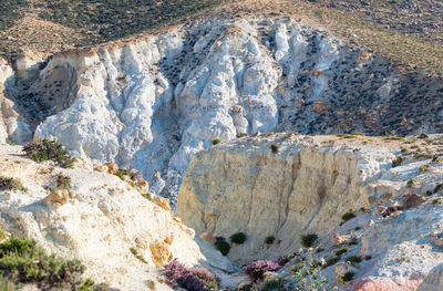 Rock formations on land