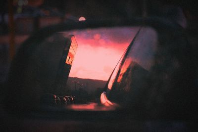 Reflection of woman on glass window