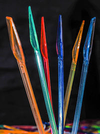 Close-up of multi colored pencils