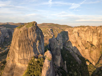 View of rock formations