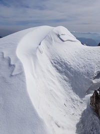 Scenic view of snow covered landscape