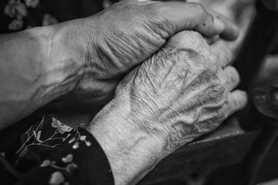 Close-up of hands