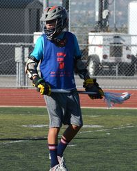 Full length of man playing on field