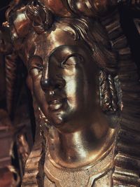 Close-up of antique statue