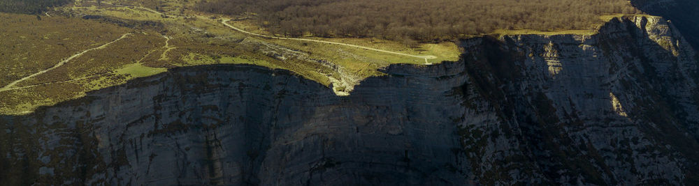 High angle view of castle