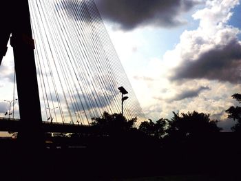 Low angle view of building against cloudy sky