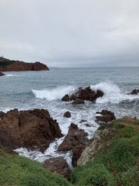 Scenic view of sea against sky