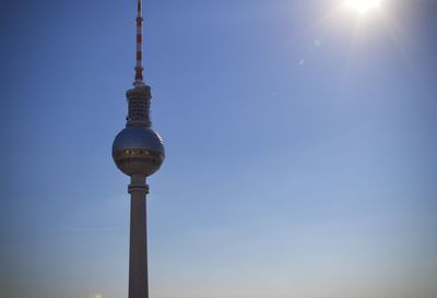 Tv tower in sunlight