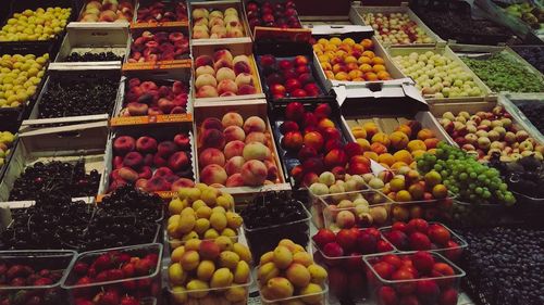 Various fruits for sale at market