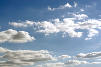 Low angle view of clouds in sky