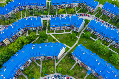 High angle view of swimming pool