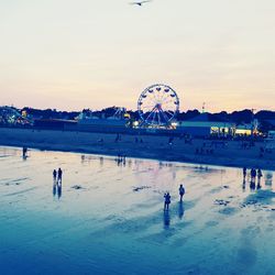 People enjoying at beach