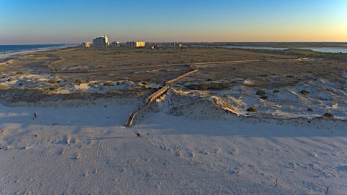 Scenic view of smyrna dunes park