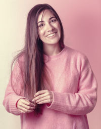Portrait of a smiling young woman