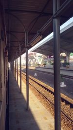 Railroad station platform