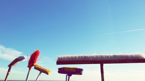 Low angle view of blue sky