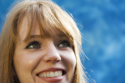 Close-up portrait of young woman