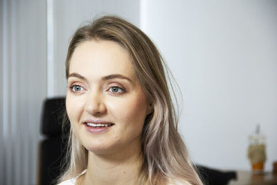 Portrait of a smiling young woman