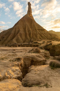 Rock formations in a desert