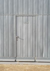 Full frame shot of closed metal door