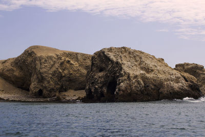 Rock in the middle of the sea