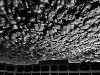 Low angle view of built structure against sky