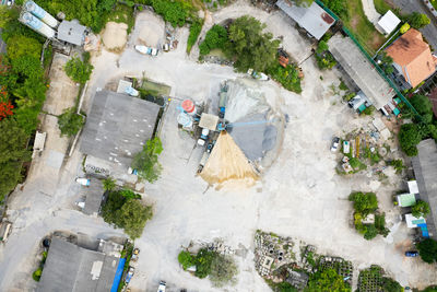 High angle view of crowd