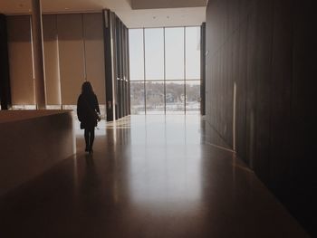 Woman in corridor