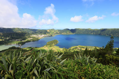 Scenic view of sea against sky