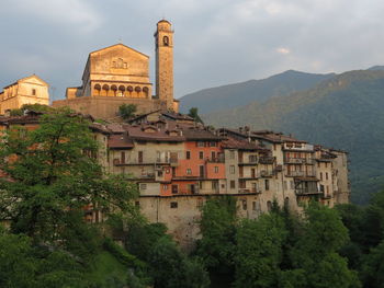 Scenic view of bagolino mountain village