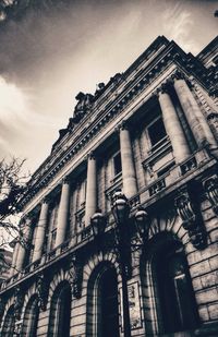 Low angle view of building against sky