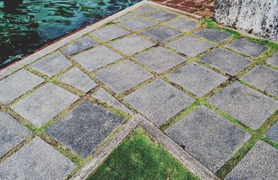 High angle view of water