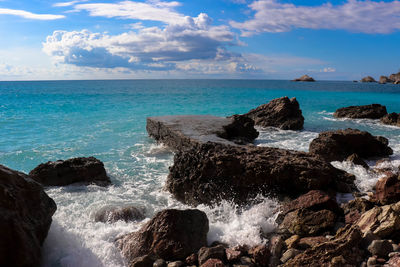 Scenic view of sea against sky