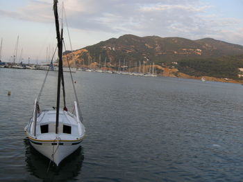 Boats in sea