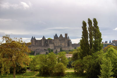 Landscape with a medieval citadel in the distance