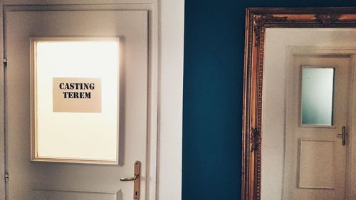 Close-up of closed door