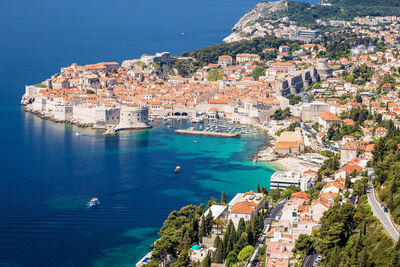 Dubrovnik. the most famous tourist destination in croatia panoramic view, archipelago of dalmatia.