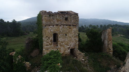 Medieval castle in the forest