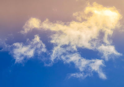 Low angle view of clouds in sky