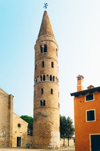 Low angle view of a building against sky